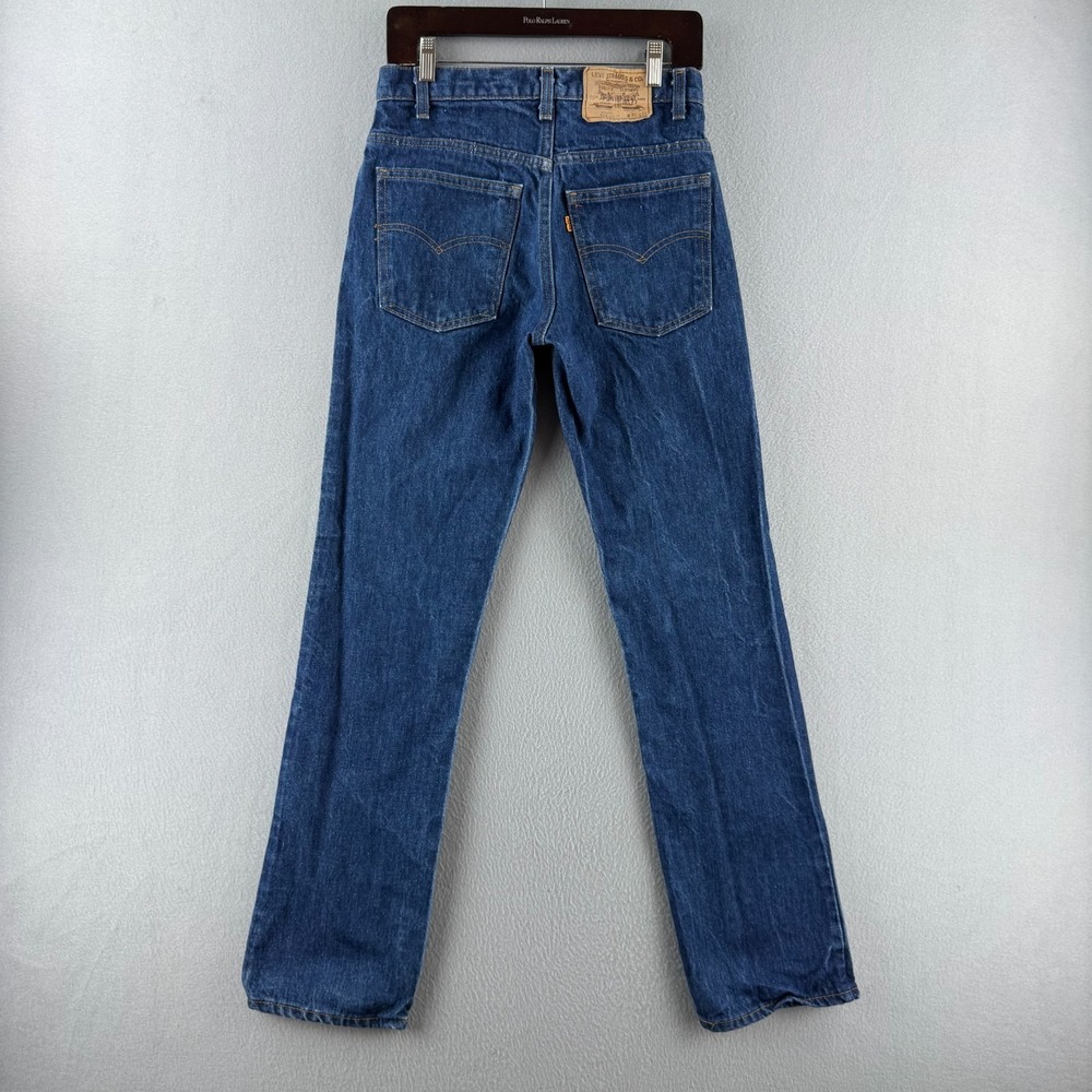 Vintage Levis Jeans Mens 30x32 (Fits 28x31) Orange Tab 80s 519 Straight USA MADE - Picture 5 of 16